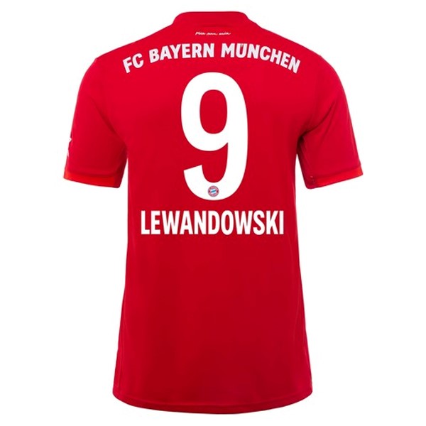 Camiseta Bayern Munich NO.9 Lewandowski Primera equipación 2019-2020 Rojo
